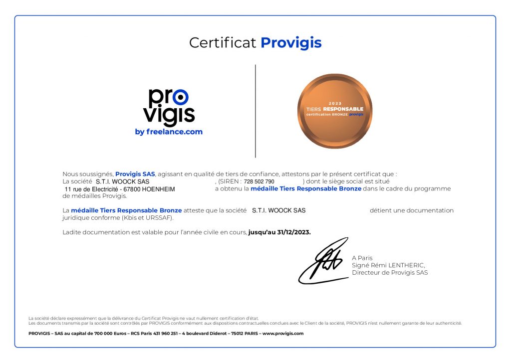 Certification-medaille-Provigis-2023-BRONZE-1024x724 "La médaille Tiers Responsable Bronze"